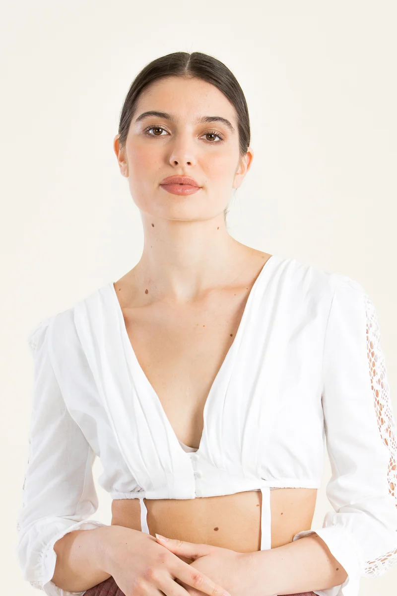 Gottseidank Dirndlbluse Simone weiß