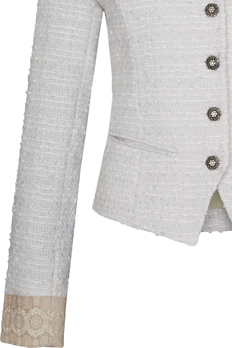 Damen Trachtenblazer in Bouclé-Optik