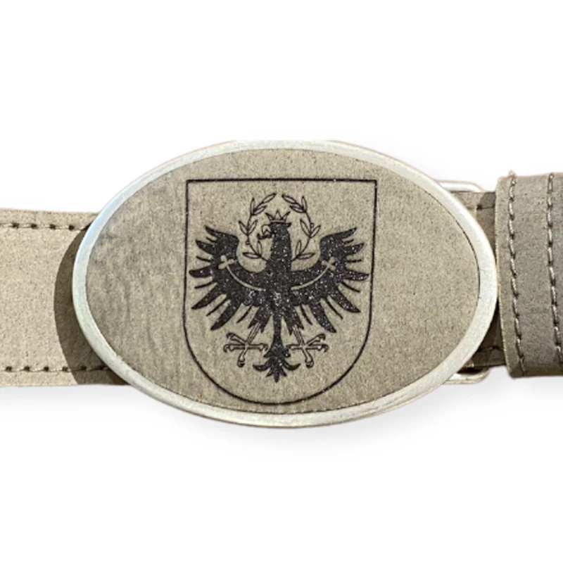 Gürtel Adler Lederschließe beige