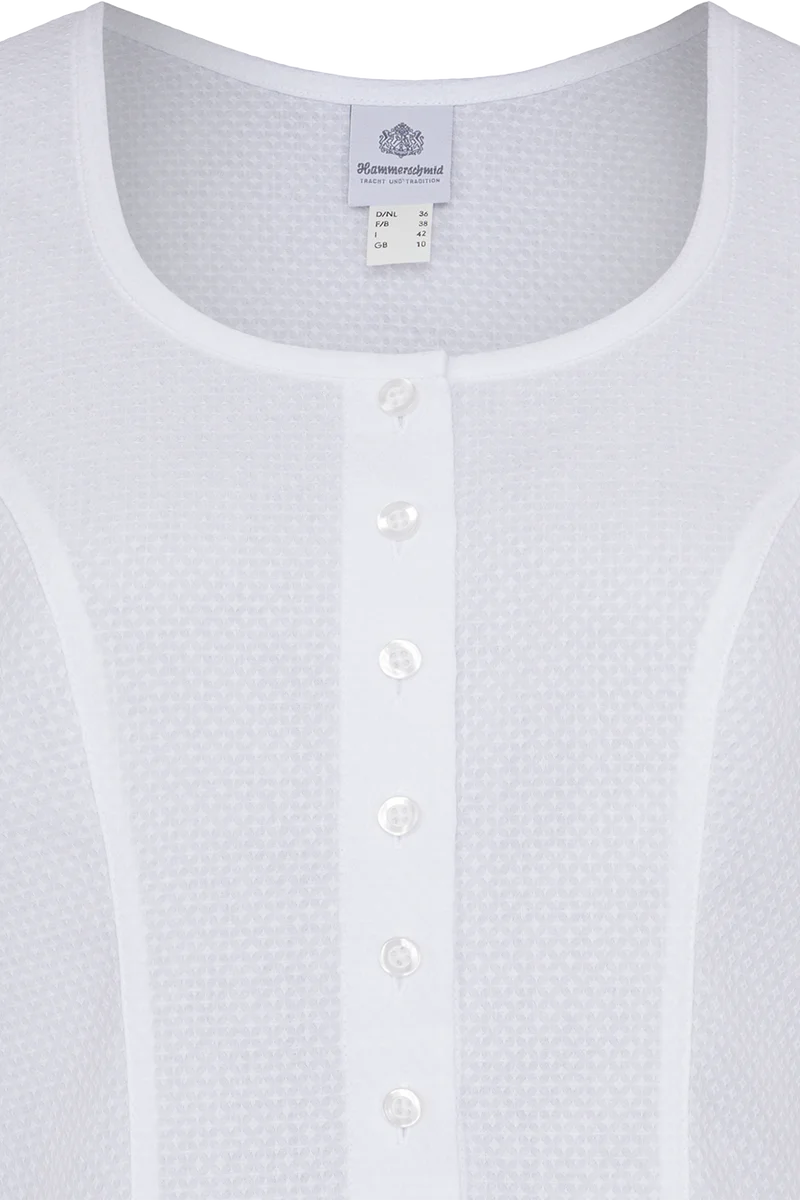 Damen Miederbluse tailliert mit Flügelärmel