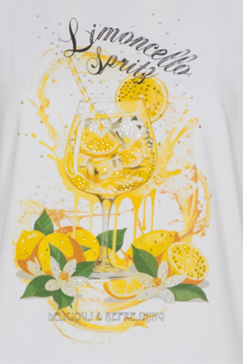 Damen T-Shirt mit spritzigem Limoncello-Motiv