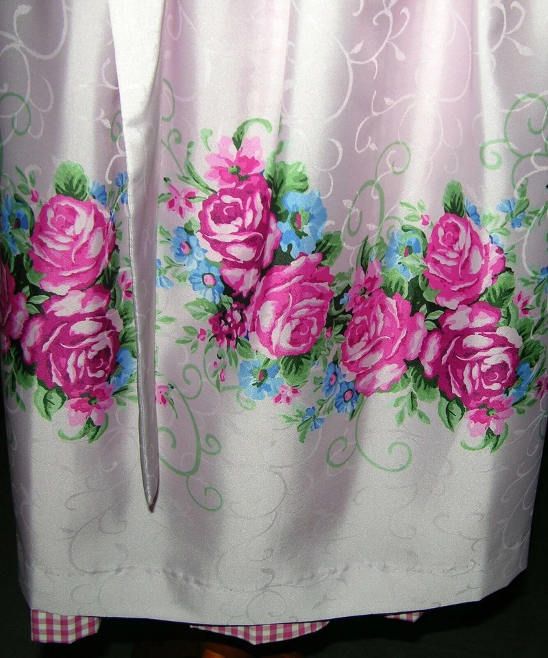 Dirndl Hammerschmid, Midi 70 cm, pink/weiß kariert