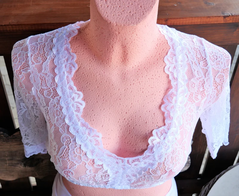 Dirndlbluse Krüger Madl, Cassandra, weiß, halbarm