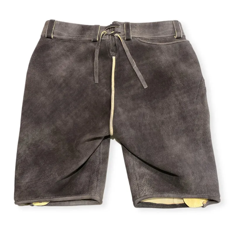 Lederhose Moritz von Ledergott in granit Hirsch