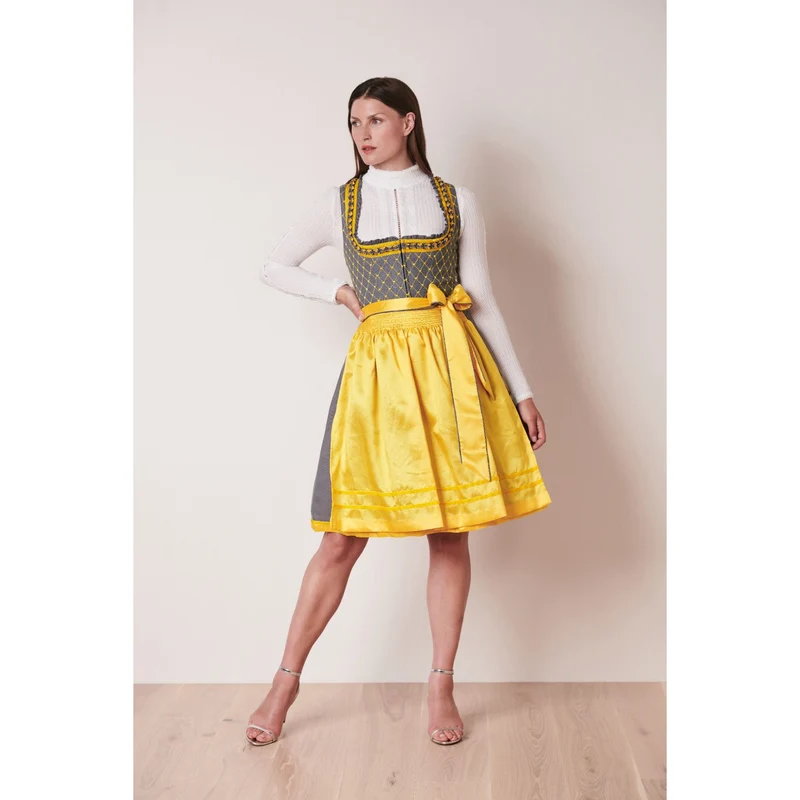 Dirndl Poppy in gelb by Victoria Swarovski