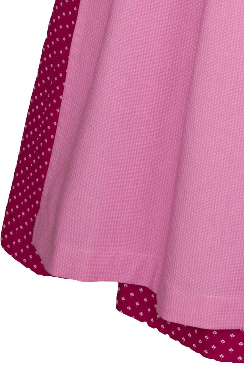 Langes Dirndl aus reiner Baumwolle - beere