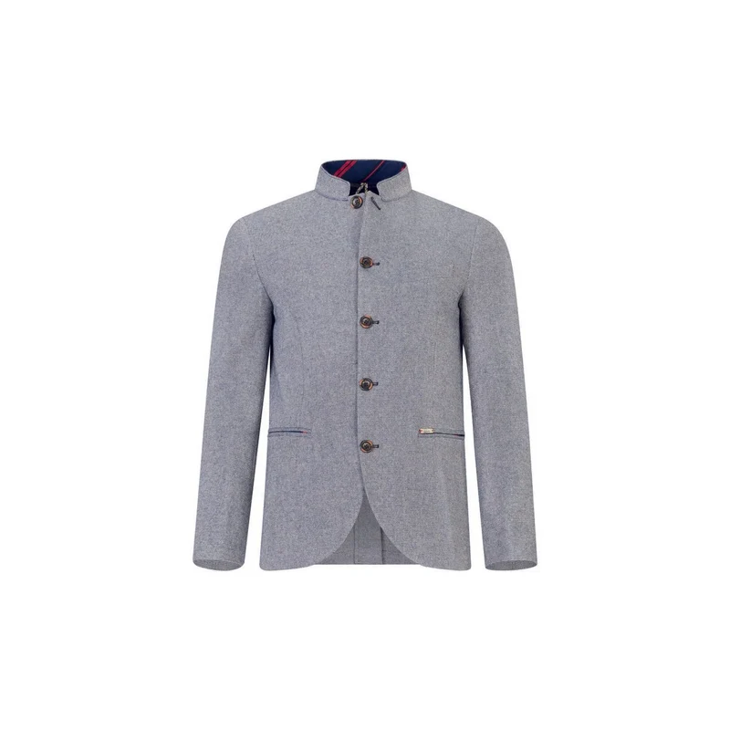 Sakko Lusandretto Twill Melange in blaugrau