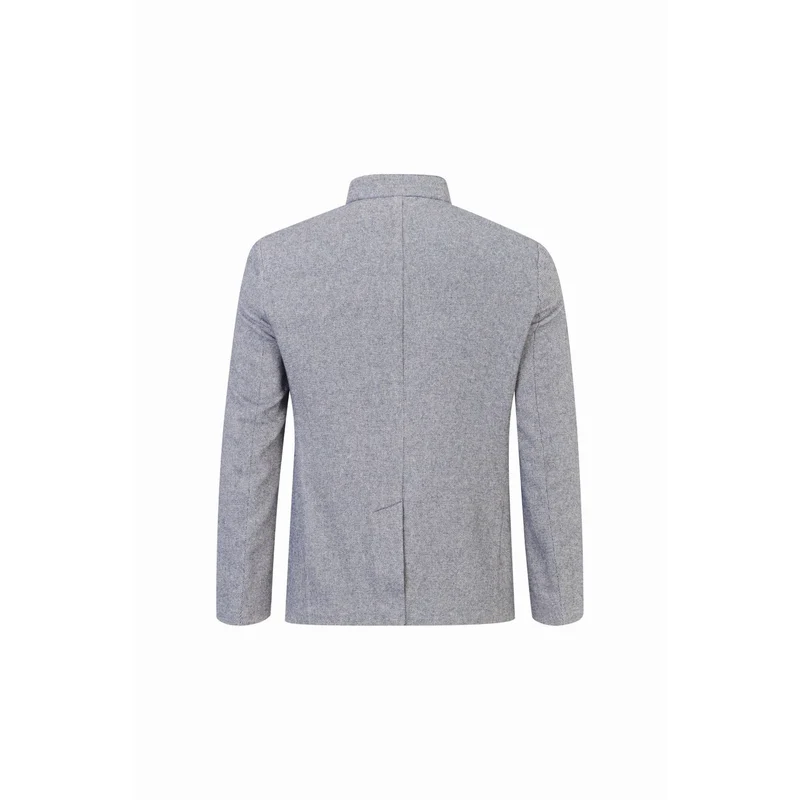 Sakko Lusandretto Twill Melange in blaugrau