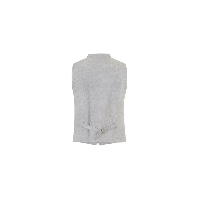 Weste Lusamoele Natural Wool in hellgrau