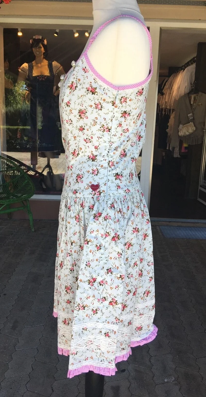 Dirndl Kleid, Krüger Madl, Madrid, Midi 60 cm, geblümt, Gr. 34
