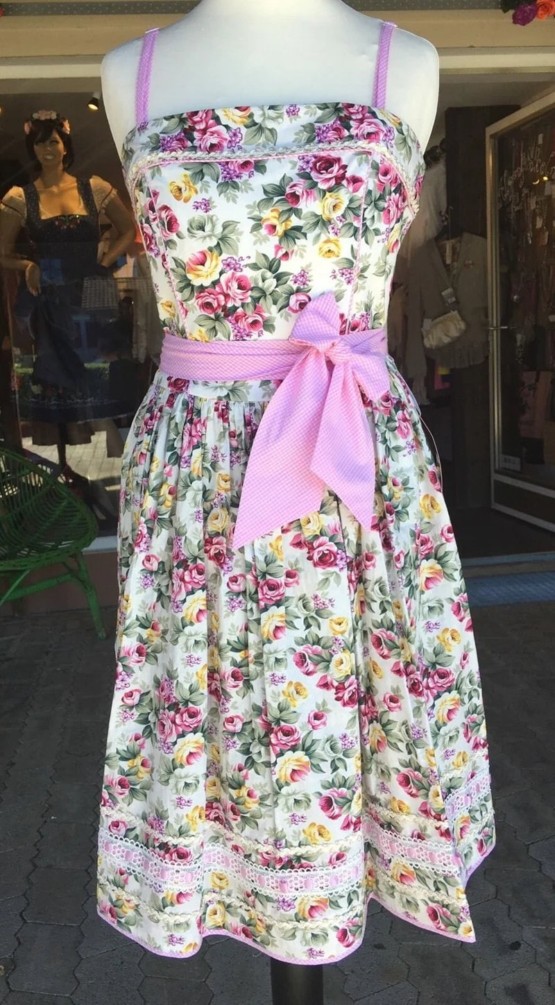 Dirndl Kleid, Krüger Madl, Lissabon, Midi 60 cm, Gr. 32