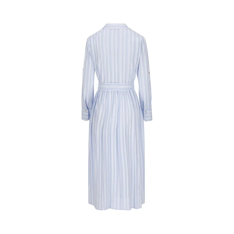 Kleid Lucrena Streifen in azurblau