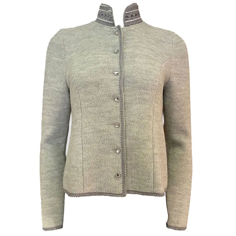 Strickjacke in silbergrau