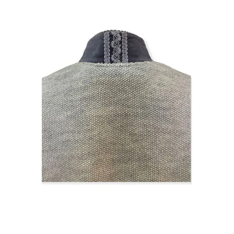 Strickjacke in silbergrau