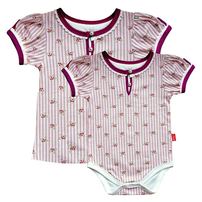 Mädchenshirt oder Body Biedermeier