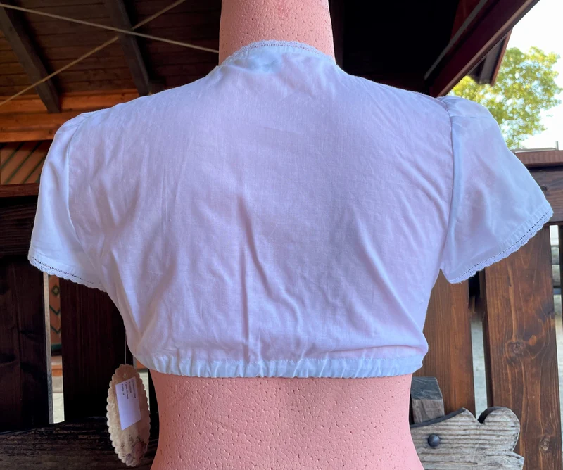 Dirndlbluse Julia Trentini, Elise, weiß, Knöpfe