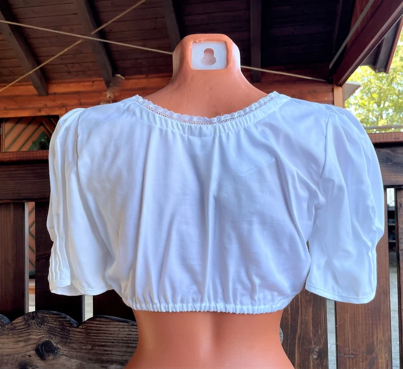 Dirndlbluse Julia Trentini, Babette, weiß, Knöpfe