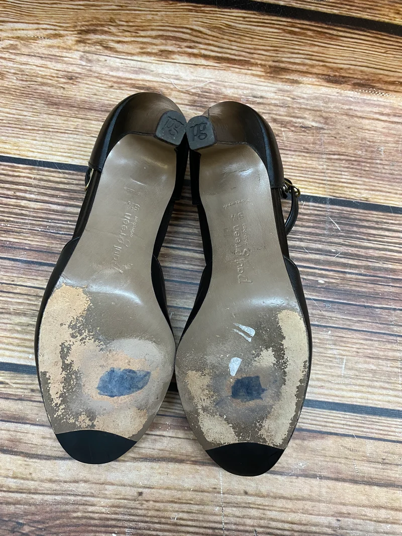 Vintage Paul Green Pumps Schwarz T-Steg Gr. 38 – Elegante Leder Abendschuhe