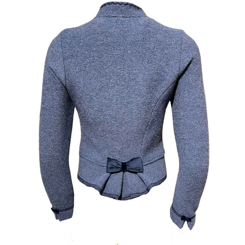 Strickjacke in blau