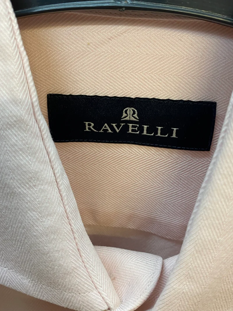 Vintage Hemd Herren rosa Gr. 40 Ravelli elegant