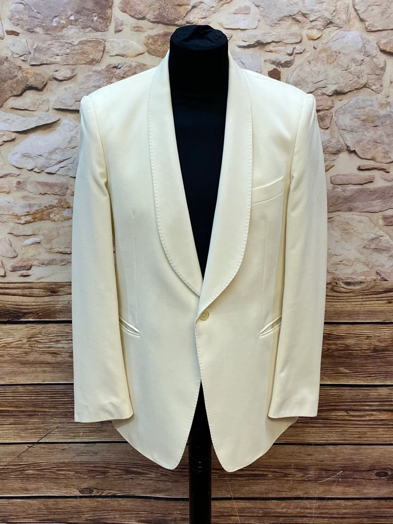 Vintage Dinner Jacke Creme Wilvorst Größe 94