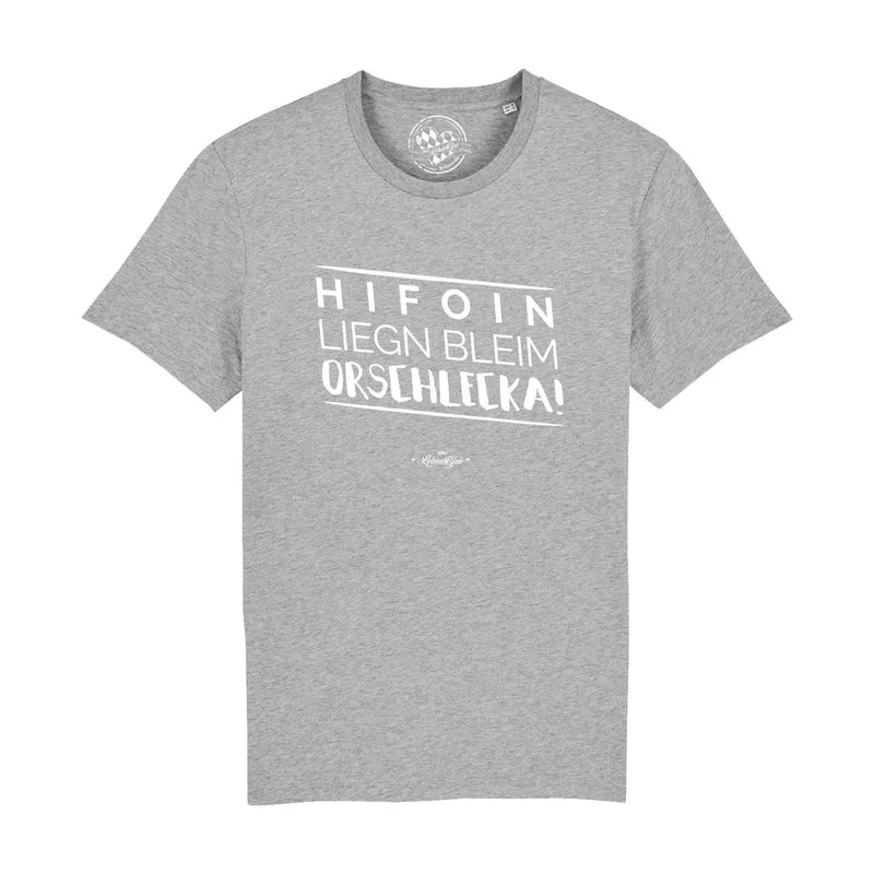 Herren T-Shirt "Hifoin liegn bleim..."