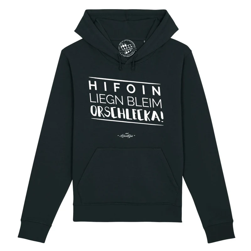Damen Hoodie "Hifoin liegn bleim..."
