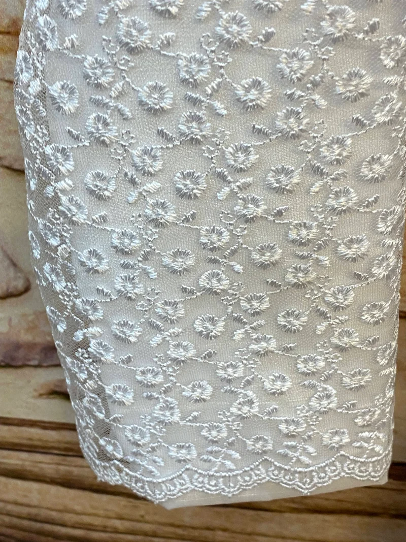 Kommunionkleid weiß mit Spitze & Bolero Gr. 146 – langes Festkleid Mädchen