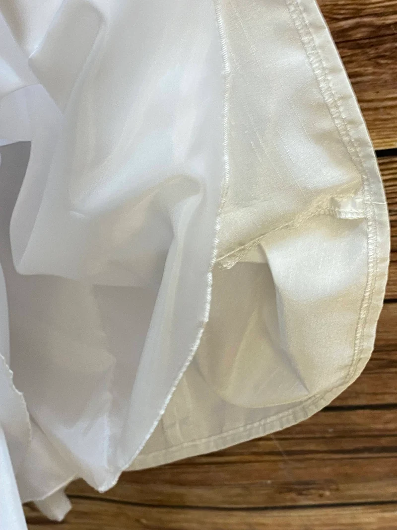 Kommunionkleid weiß mit Spitze & Bolero Gr. 146 – langes Festkleid Mädchen