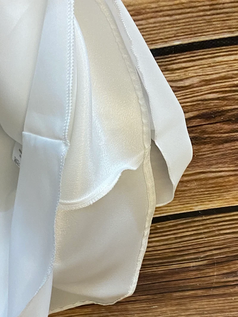 Kommunionkleid weiß mit Stickerei & Chiffonrock Gr. 146 Bay Cörela