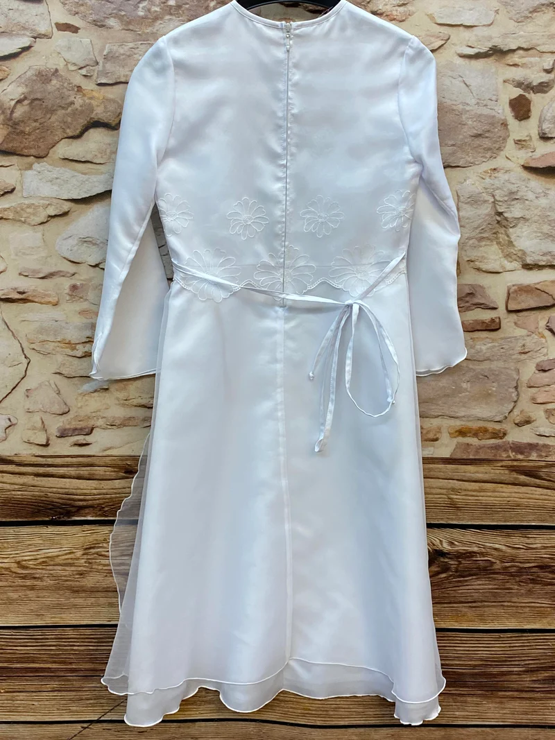 Festkleid Weiß für Hochzeit / Kommunion – Gr. 134