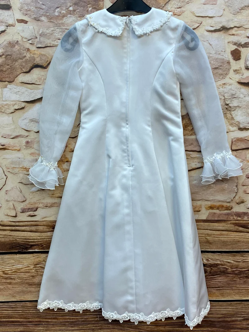 Blumenmädchen Kleid Weiß – Gr. 128