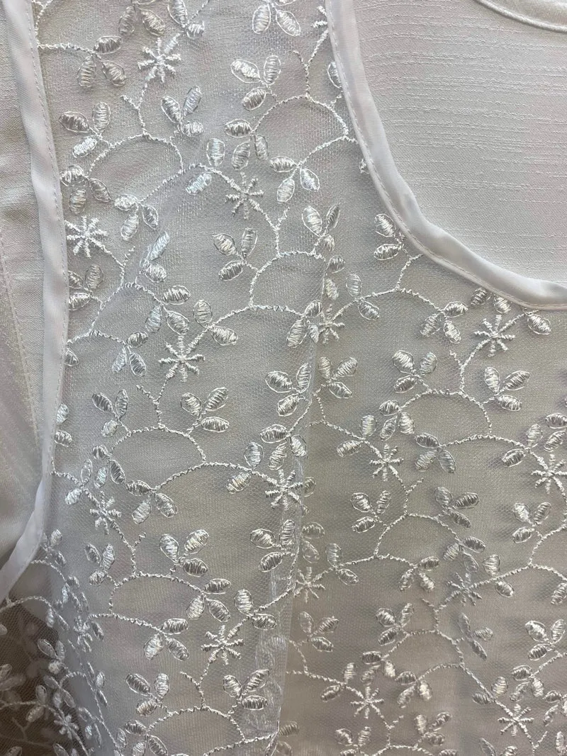 Kommunionkleid mit Spitze – Gr. 152 – Weiß