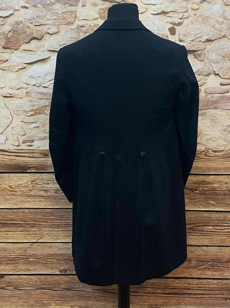 Theater Gehrock 20er Jahre Stil Schwarz – Vintage Cutaway Frack Gr. 46