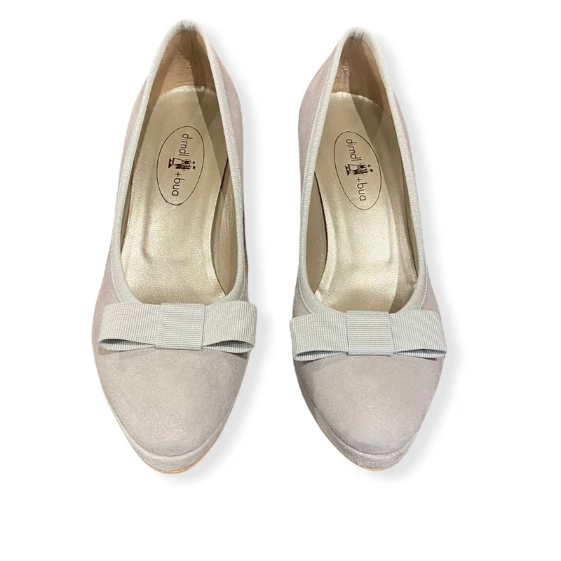 Pumps Grau Masche