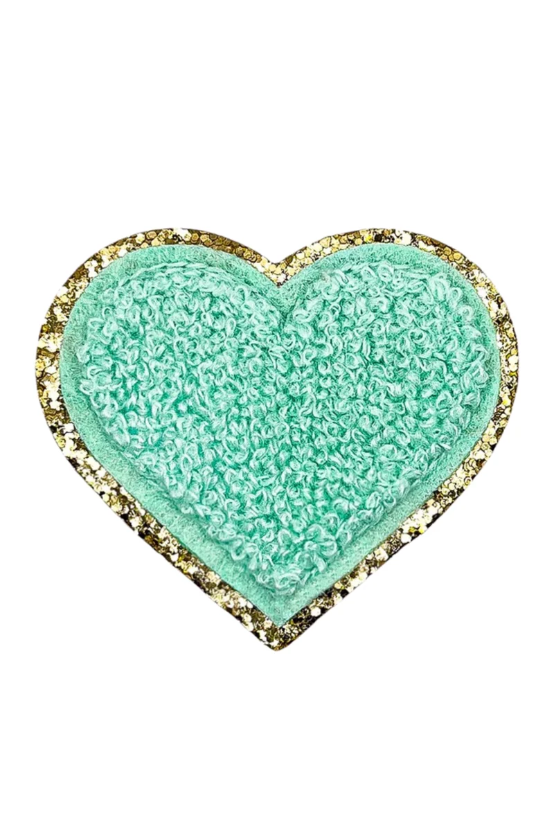 Glitzer Sticker Herz Mint - HRZ-MIN-VE3 - Mimi´s Glow