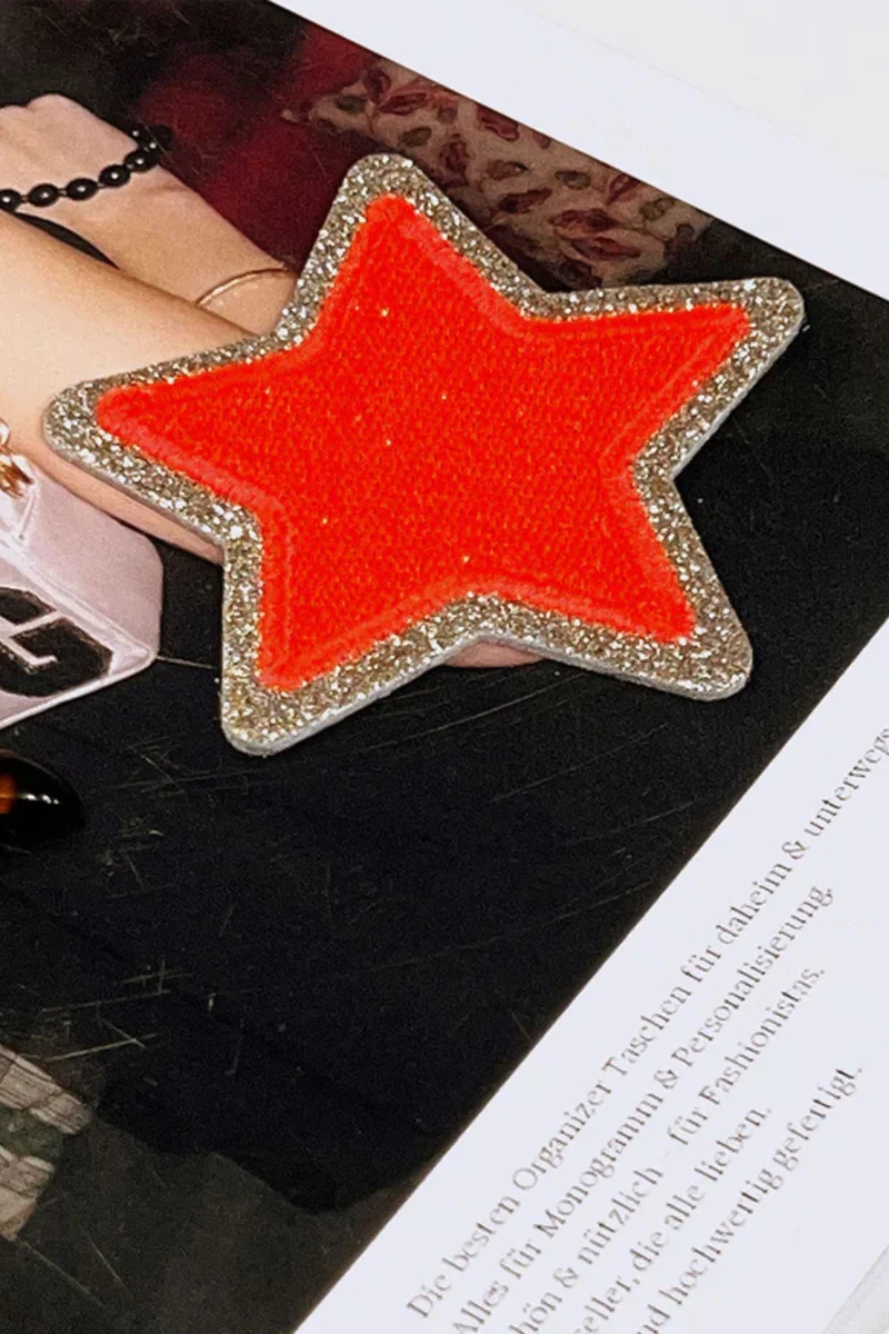 Glitzer Sticker Stern Koralle - STR-KOR-VE3 - Mimi´s Glow