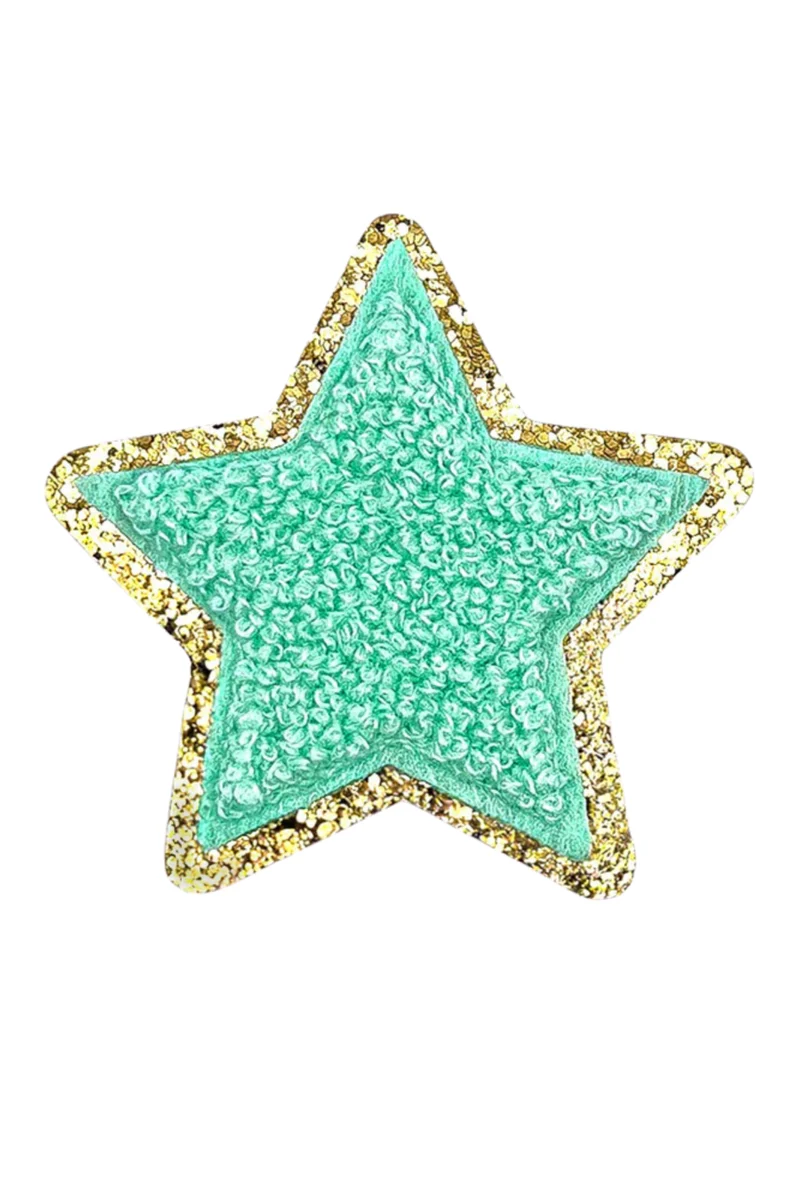 Glitzer Sticker Stern Mint - STR-MIN-VE3 - Mimi´s Glow