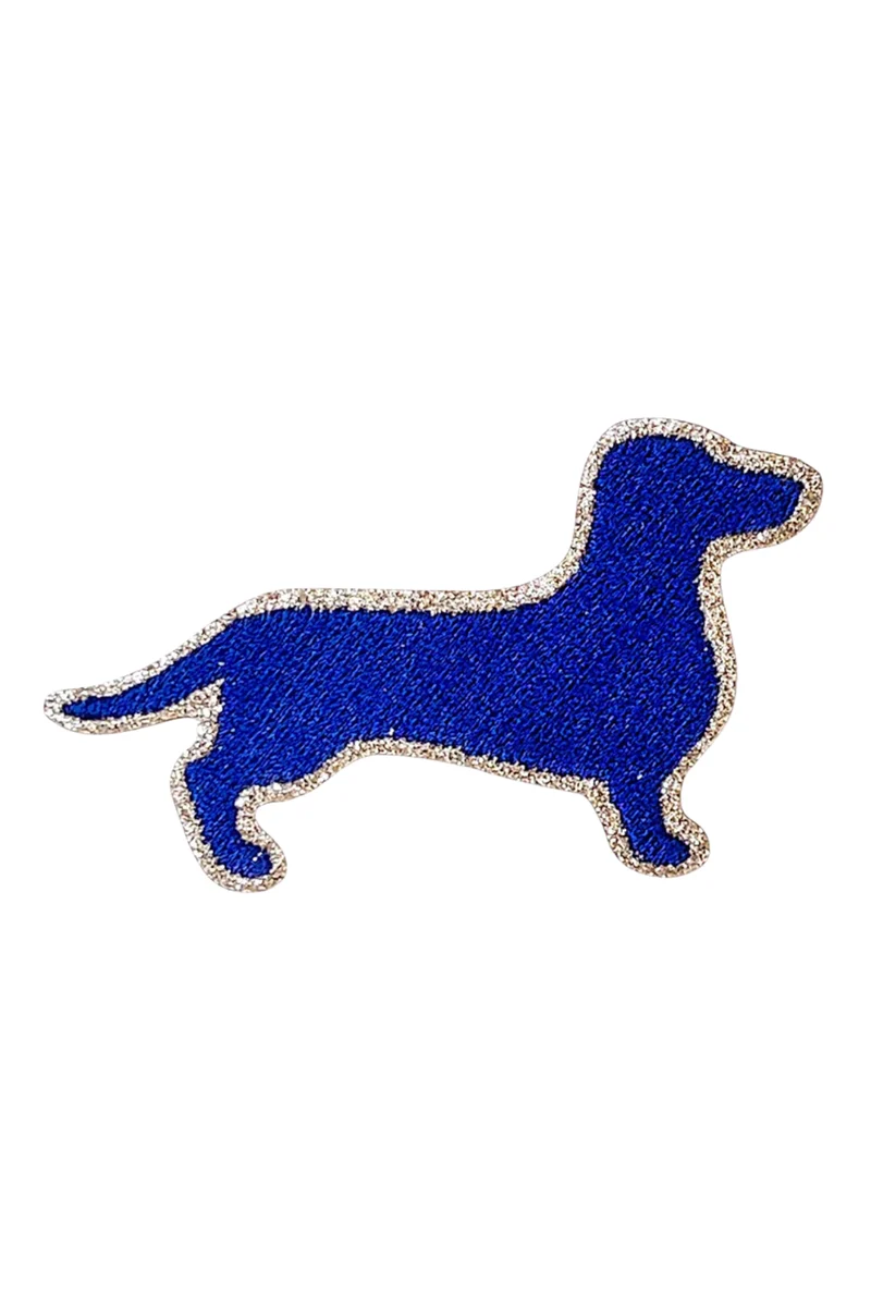 Glitzer Sticker Dackel Navy - DAC-NAV-VE3 - Mimi´s Glow