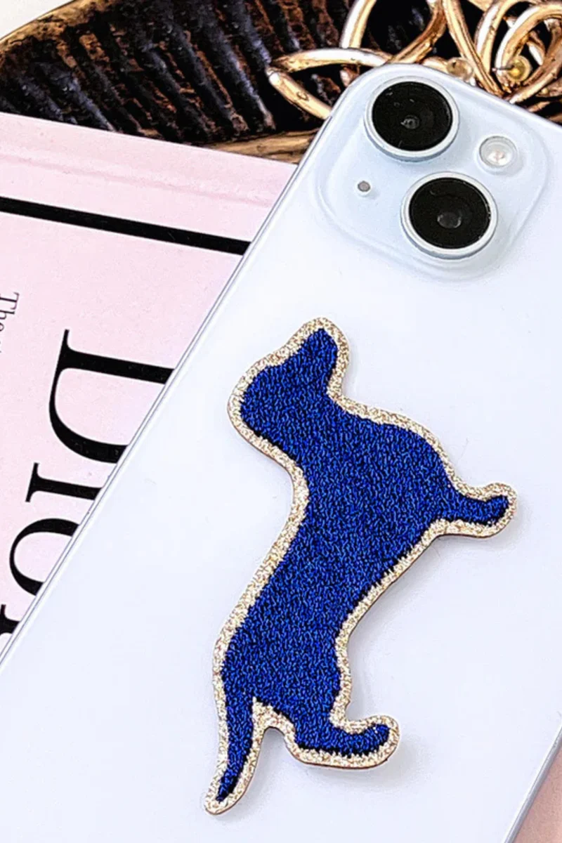 Glitzer Sticker Dackel Navy - DAC-NAV-VE3 - Mimi´s Glow