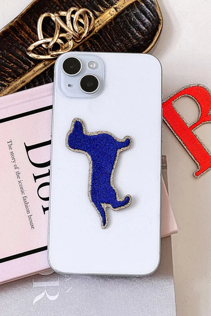 Glitzer Sticker Dackel Navy - DAC-NAV-VE3 - Mimi´s Glow