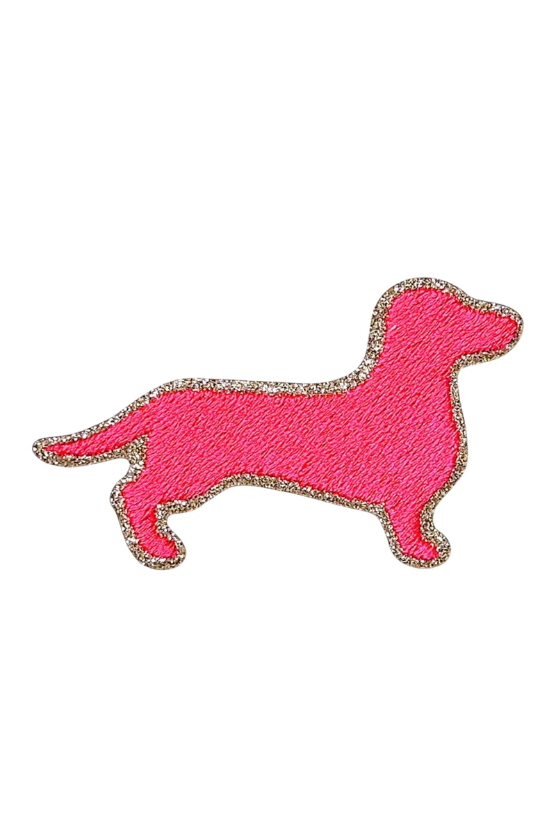 Glitzer Sticker Dackel Neon Pink - DAC-NEO-PIN-VE3 - Mimi´s Glow