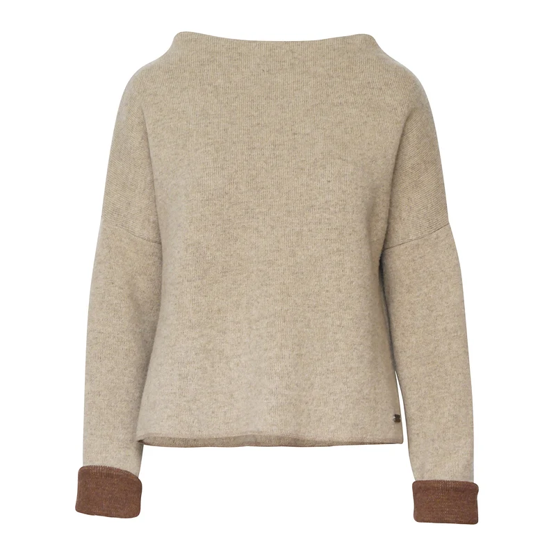 Strickpullover Nicoletta LW in sabbia herbstlaub von Stapf