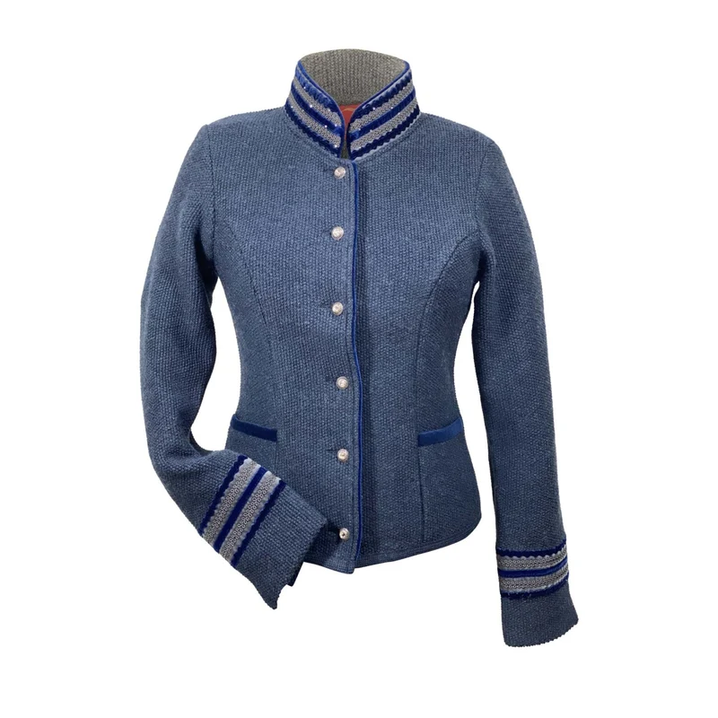Litzlfelder Strickjacke Maria in blau