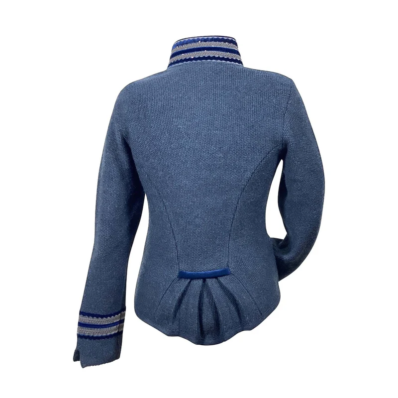 Litzlfelder Strickjacke Maria in blau