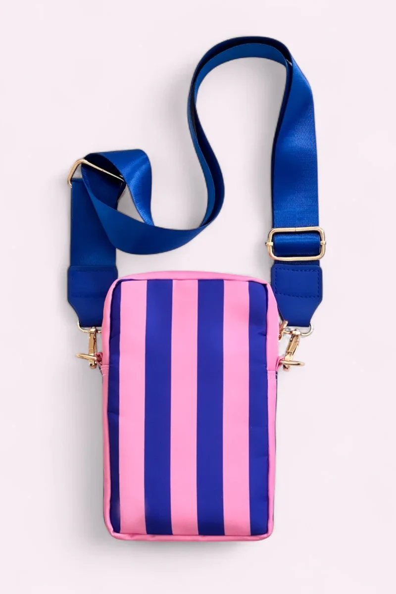 Ruby Handytasche Stripes Violet Royal - RUB-VIO-ROY-VE3 - Mimi´s Glow