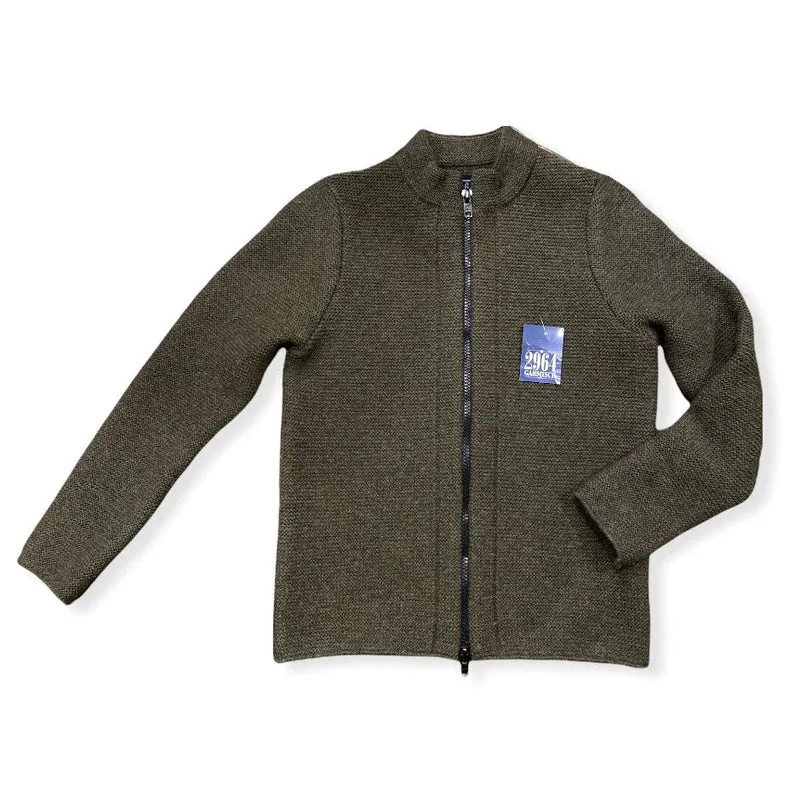 Strickjacke in olive