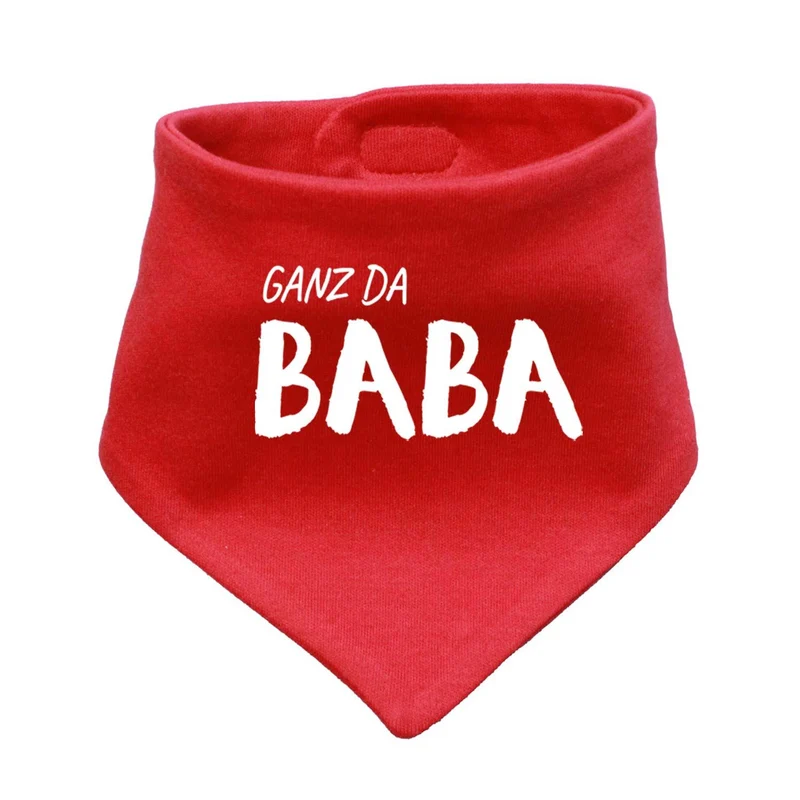 Bayerisches Babyhalstuch "Ganz da Baba!"