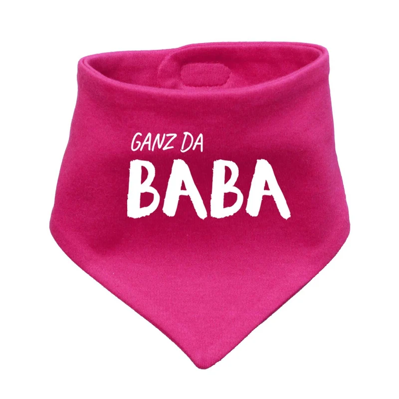Bayerisches Babyhalstuch "Ganz da Baba!"