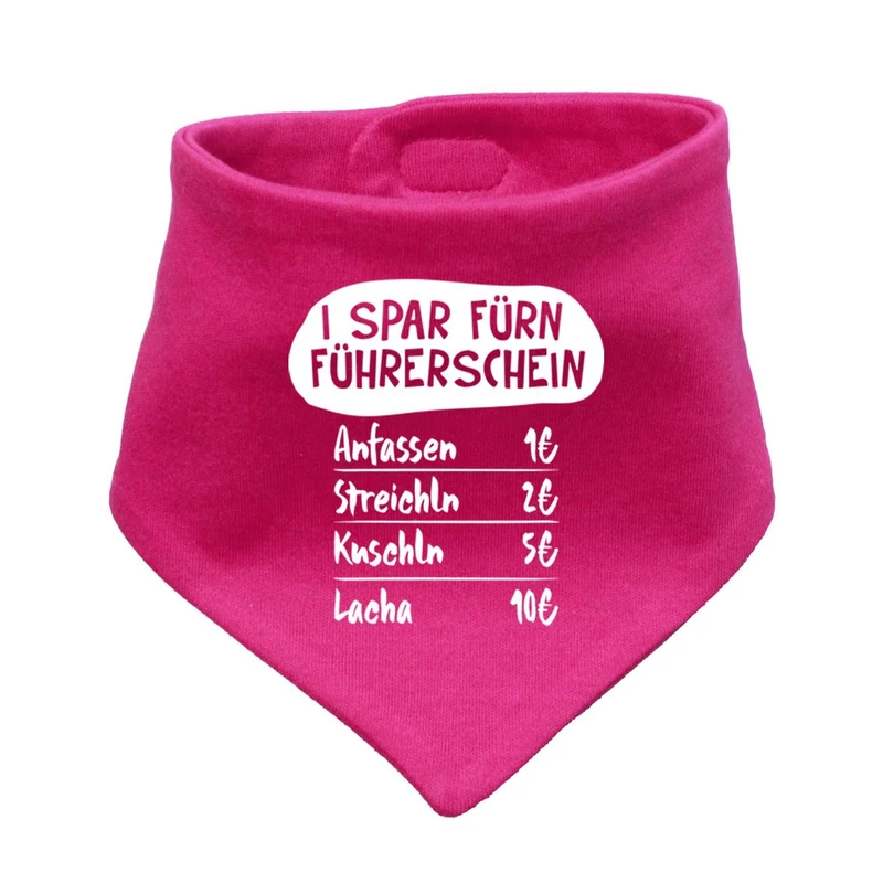 Babyhalstuch "I spar fürn Führerschein…"